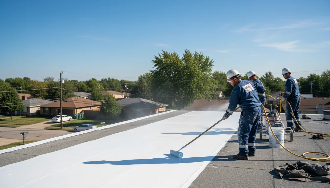 Commercial roof coating in Forest City, MO near me